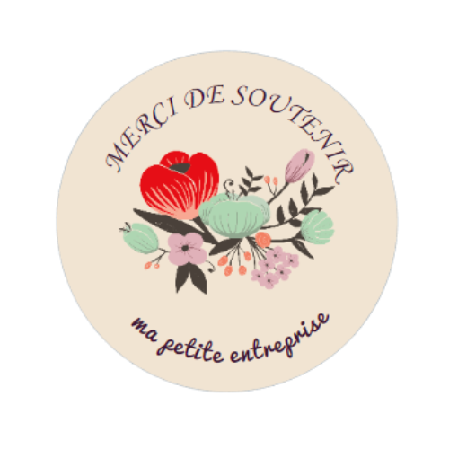 étiquette merci de soutenir ma petite boutique